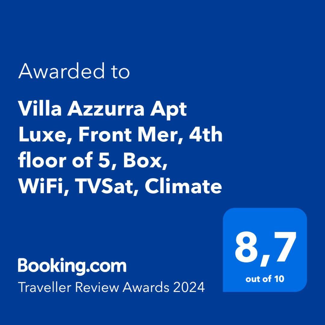 Villa Azzurra Menton Apt Luxe, Front Mer, 4Th Floor Of 5, Wifi, Tvsat, Climate Exterior foto